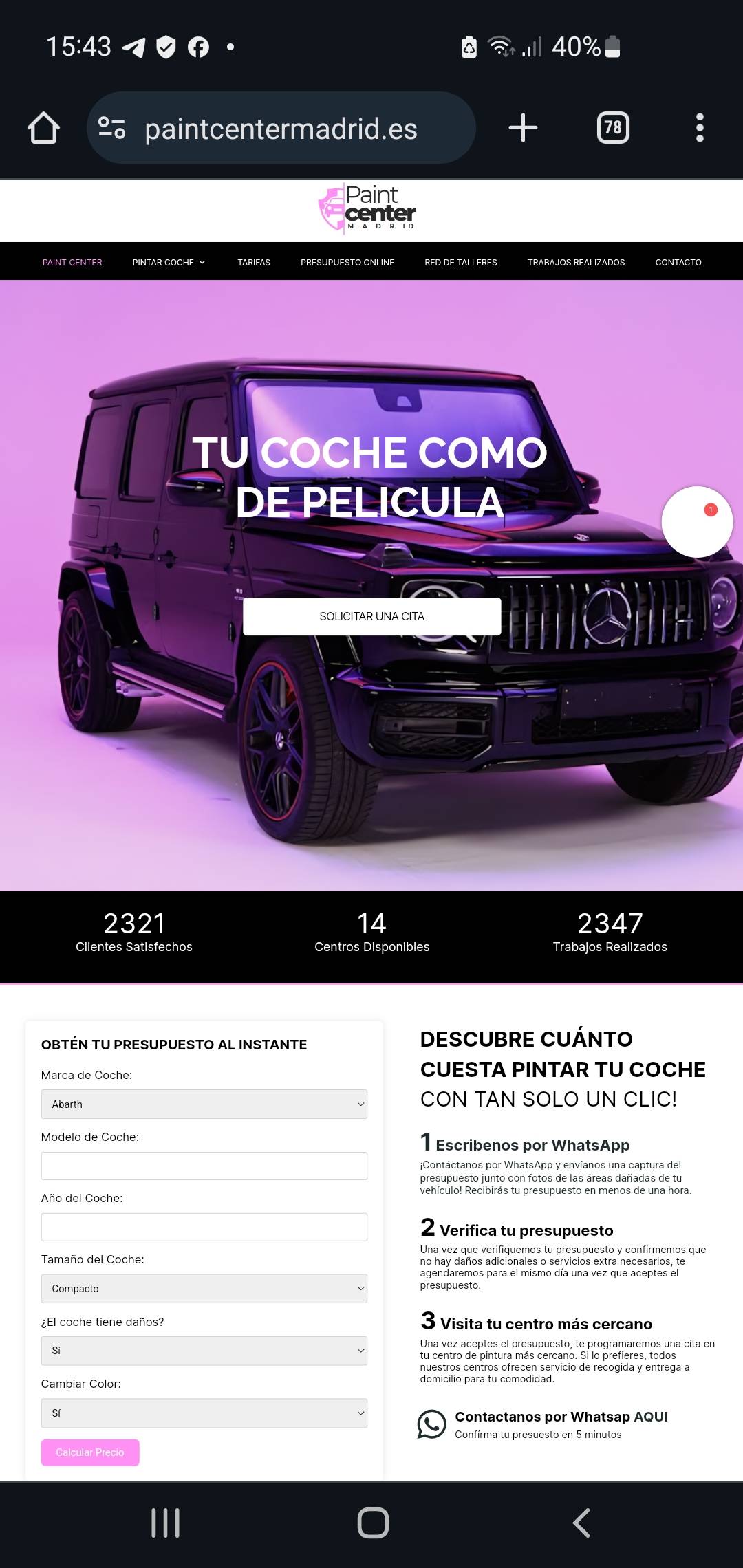 Logo de Pintar Coche en Madrid
