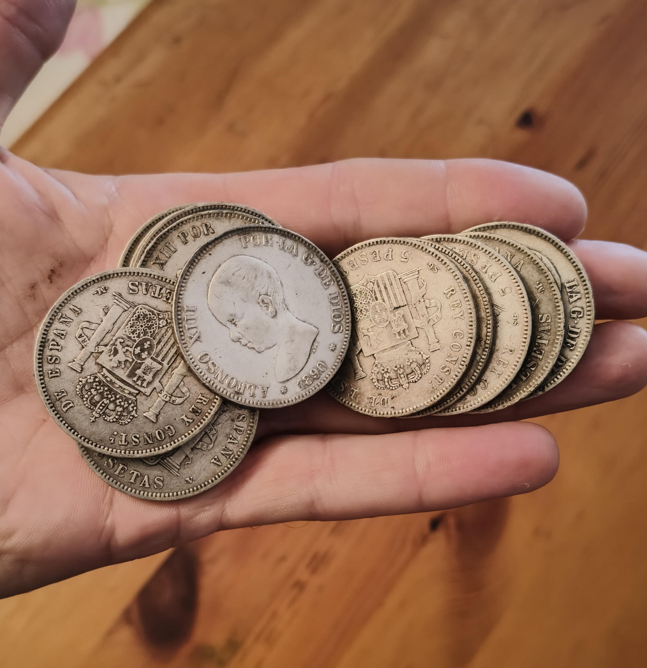 MONEDA 5 PESETAS PLATA